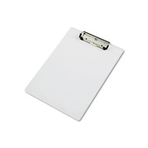 Acrylic Clipboard, 1 / 2" Capacity, Holds 8-1 / 2w x 12h, Clear