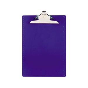 Recycled Plastic Clipboards, 1" Clip Cap, 8 1 / 2 x 12 Sheets, Blue
