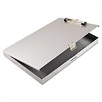 Tuffwriter Recycled Aluminum Storage Clipboard, 1 / 2" Clip, 8 1 / 2 x 12, Gray