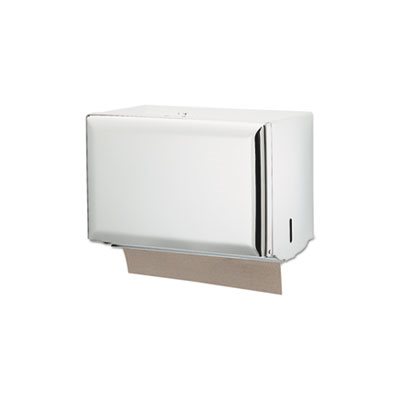 Singlefold Paper Towel Dispenser, White, 10 3 / 4 x 6 x 7 1 / 2