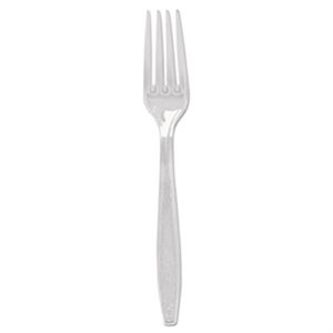 GUIDEWARE HEAVYWEIGHT PLASTIC FORKS,CLEAR 1000 / CS