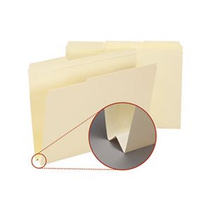 Heavyweight File Folders, 1 / 3 Tab, 1 1 / 2 Inch Expansion Letter, Manila, 50 / Box