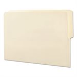 Folders, 1 / 2 Cut Top, Reinforced End Tab, Letter, Manila, 100 / Box