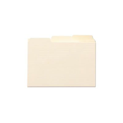 Self-Tab Card Guides, Blank, 1 / 3 Tab, Manila, 6 x 4, 100 / Box