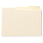 Self-Tab Card Guides, Blank, 1 / 3 Tab, Manila, 6 x 4, 100 / Box
