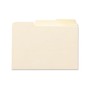 Self-Tab Card Guides, Blank, 1 / 3 Tab, Manila, 6 x 4, 100 / Box