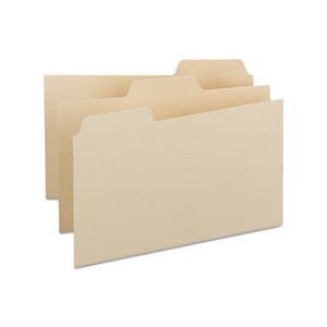 Self-Tab Card Guides, Blank, 1 / 3 Tab, Manila, 8 x 5, 100 / Box