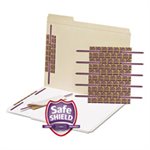 SafeSHIELD Fasteners, 2" Capacity, Purple, 50 / Box