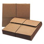 Extra-Wide 5 1 / 4" Exp Wallets with Elastic Cord, Redrope, Ltr