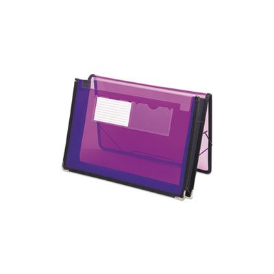 2 1 / 4" Exp Wallet, Poly, Letter, Translucent Purple