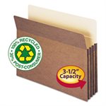 100% Recycled Pocket, 3 1 / 2 Inch Exp, Letter, Redrope, 25 / Box
