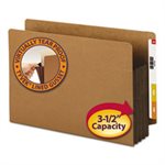 3 1 / 2" Exp File Pockets, Straight Tab, Legal, Brown, 10 / Box