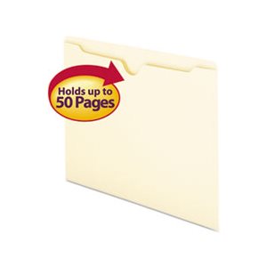 Manila File Jackets, Letter, 11 Point, Manila, 100 / Box