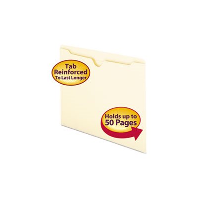 Manila File Jackets, Letter, 11 Point, Manila, 100 / Box