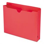Colored File Jackets with Reinforced Double-Ply Tab, Letter, Red, 50 / Box
