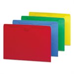 Colored File Jackets w / Reinforced 2-Ply Tab, Letter, Assorted, 100 / Box