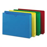 Colored File Jackets w / Reinforced 2-Ply Tab, Letter, Assorted Colors, 50 / Box