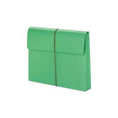 EXPANSION WALLET WITH STRING, ACCORDIAN LETTER GREEN 10 / BOX