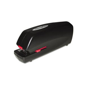 Portable Electric Stapler, Full Strip, 20-Sheet Capacity, Black