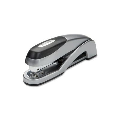 Optima Desk Stapler, Full Strip, 25-Sheet Capacity, Silver