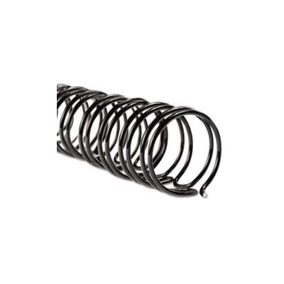 WireBind Spines, 3 / 8" Diameter, 75 Sheet Capacity, Black, 100 / Box