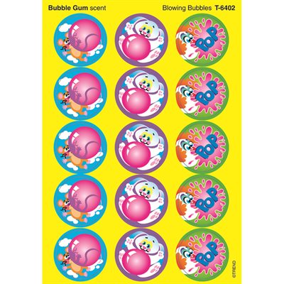 STINKY STICKERS, BLOWING BUBBLES, BUBBLEGUM