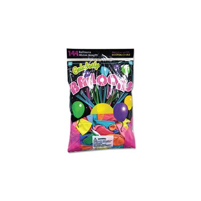 Helium Quality Latex Balloons, 12 Assorted Colors, 144 / Pack