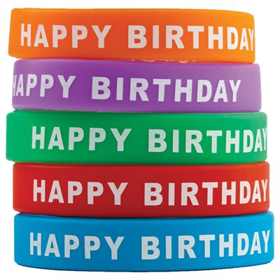 HAPPY BIRTHDAY WRISTBANDS