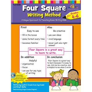 WRITING BOOK, FOUR SQUARE GRADE 4-6 WITH CD