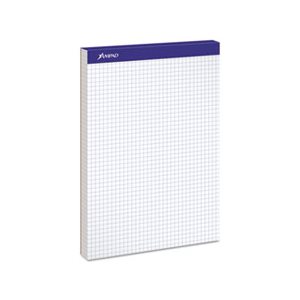 Quadrille Double Sheets Pad, 8 1 / 2 x 11 3 / 4, White, 100 Sheets