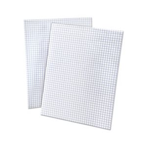 Quadrille Pads, 4 Squares / Inch, 8 1 / 2 x 11, White, 50 Sheets