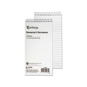 Earthwise by Ampad Recycled Reporter's Notebook, Legal / Wide, 4 x 8, WE, 70 SH