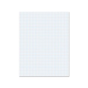 Quadrille Pads, 4 Squares / Inch, 8 1 / 2 x 11, White, 50 Sheets