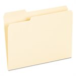 JOB FOLDERS, JACKET STYLE, STRAIGHT, LETTER, MANILA, 20 PK