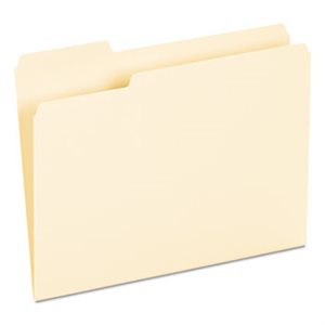 JOB FOLDERS, JACKET STYLE, STRAIGHT, LETTER, MANILA, 20 PK