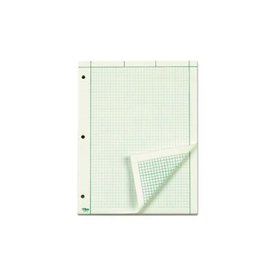 Engineering Computation Pad, 8 1 / 2 x 11, Green, 100 Sheets