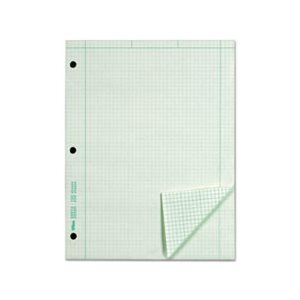 Engineering Computation Pad, Grid to Edge, 8 1 / 2 x 11, Green, 100 Sheets