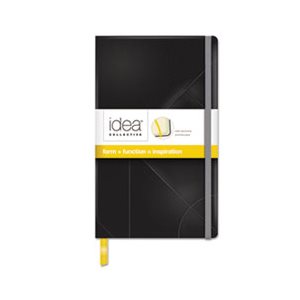 Idea Collective Journal, Hard Cover, Side Binding, 8 1 / 4 x 5, Black, 120 Sheets