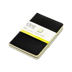 Idea Collective Journal, Soft Cover, Side, 5 1 / 2 x 3 1 / 2, Black, 40 Sheets, 2 / PK