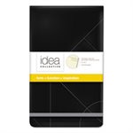 Idea Collective Journal, Hard Cover, Top Bound, 5 1 / 4 x 8 1 / 4, Black, 120 Sheets