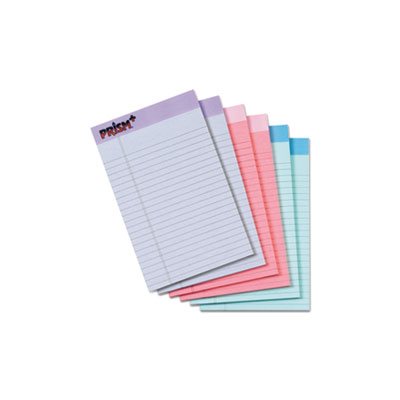 Prism Plus Colored Legal Pads, 5 x 8, Pastels, 50 Sheets, 6 Pads / Pack