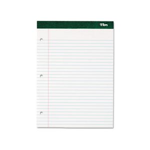 Double Docket Writing Pad, 8 1 / 2 x 11 3 / 4, Legal / Wide, White, 100 Sheets