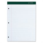 Double Docket Writing Pad, 8 1 / 2 x 11 3 / 4, White, 100 Sheets