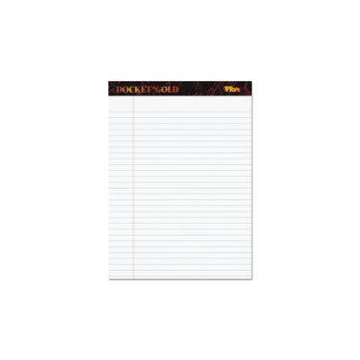 Docket Ruled Perforated Pads, Legal / Wide, 8 1 / 2 x 11 3 / 4, White, 50 Sheets, DZ