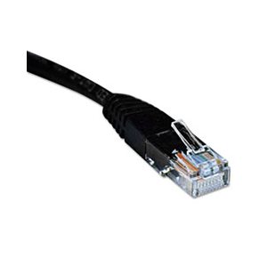 CAT5e Molded Patch Cable, 7 ft, Black