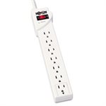 STRIKER Surge Suppressor, 7 Outlets, 6 ft Cord, 1080 Joules, Light Gray