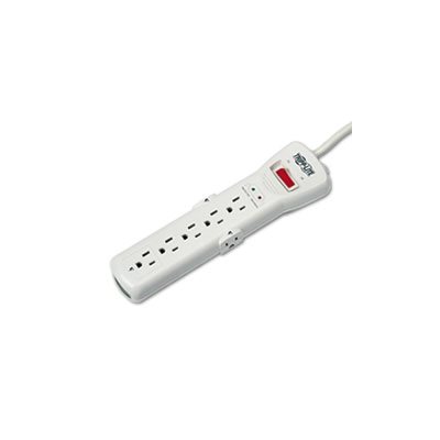 SUPER7TEL15 Surge Suppressor, 7 Outlets, 15 ft Cord, 2520 Joules, Light Gray