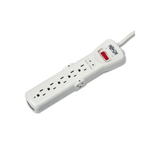 SUPER7TEL15 Surge Suppressor, 7 Outlets, 15 ft Cord, 2520 Joules, Light Gray