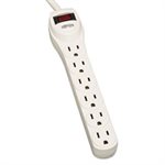 TLP602 Surge Suppressor, 6 Outlets, 2 ft Cord, 180 Joules, Light Gray