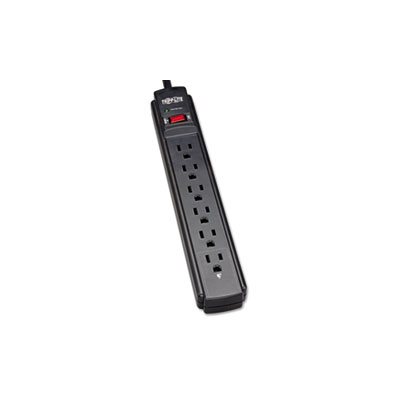 TLP606B Surge Suppressor, 6 Outlets, 6 ft Cord, 790 Joules, Black